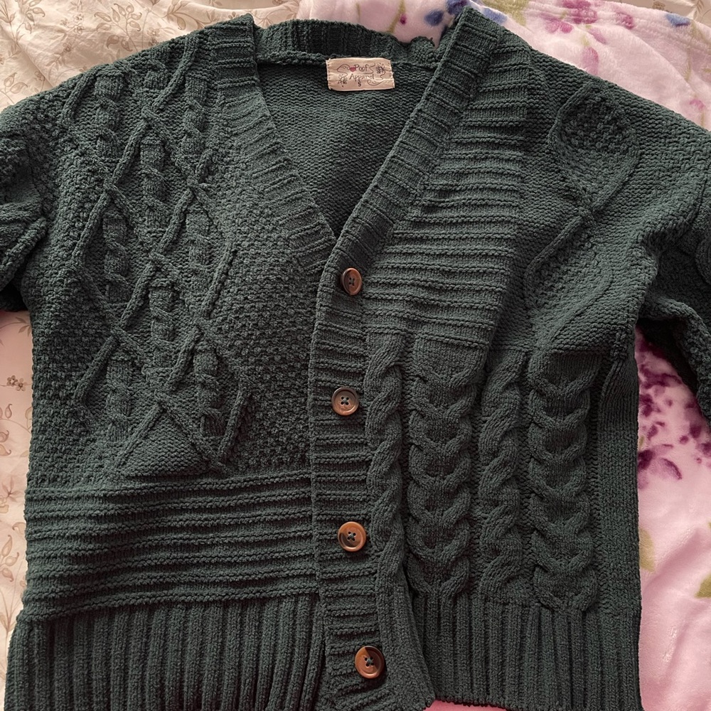 Emerald green cardigan